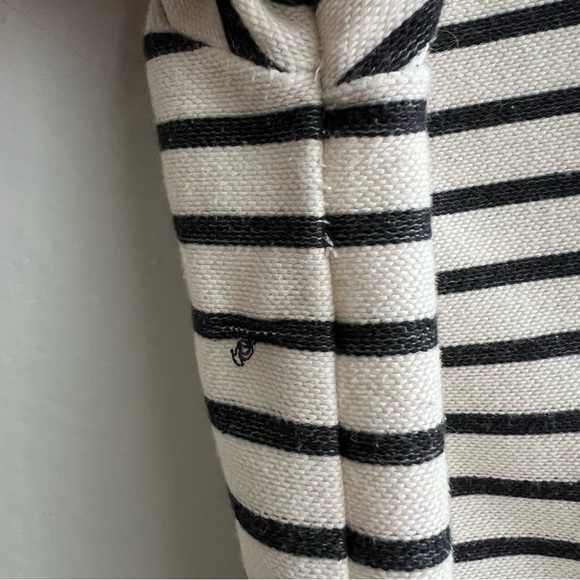 Madewell Striped Lace-Up Top Size X-Small - Picture 10 of 16